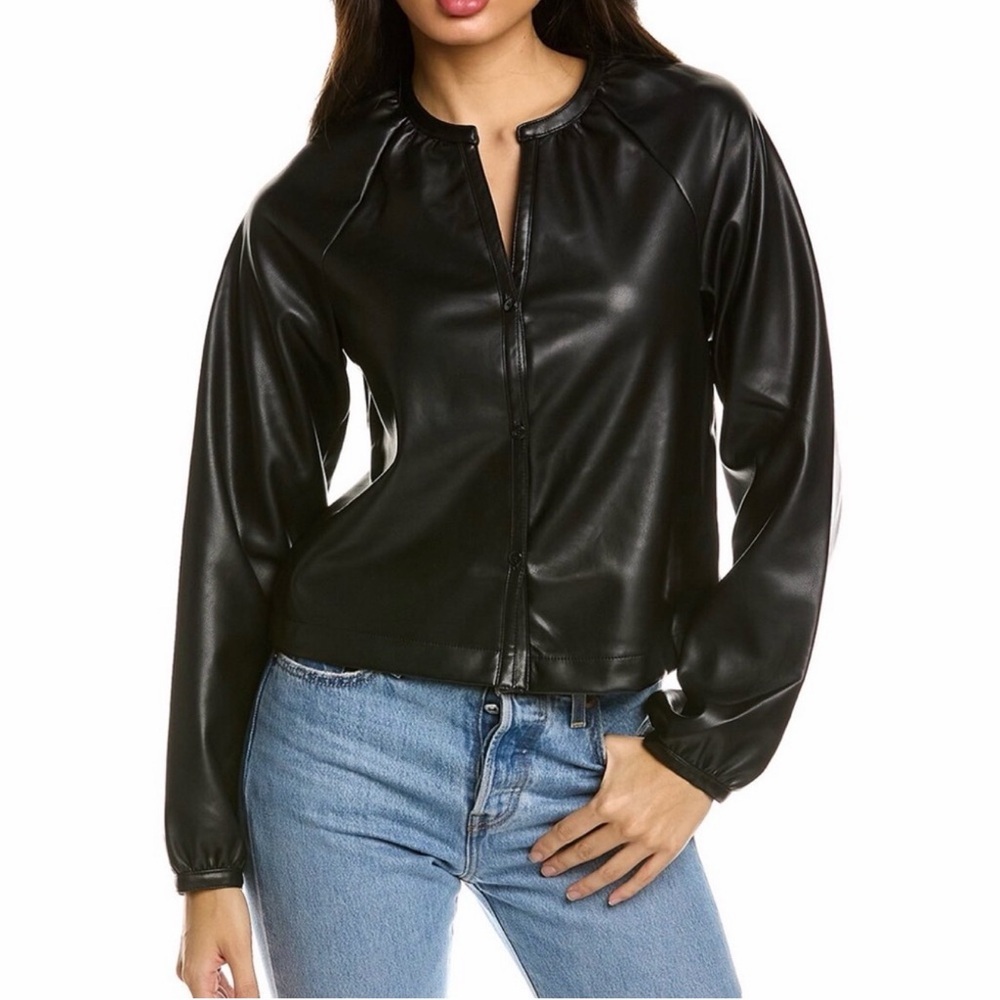 Avec Les Filles Prairie Blouse in Black Size M